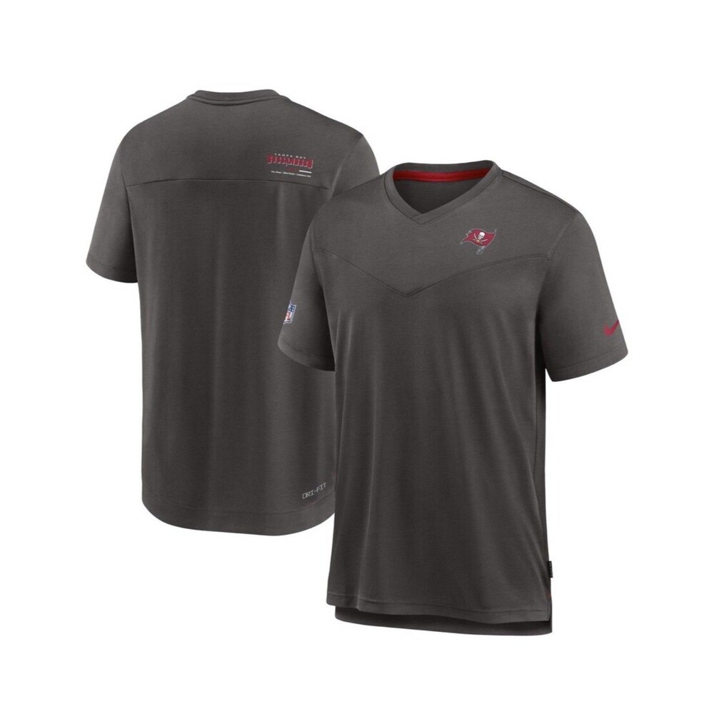 Men's Nike Pewter Tampa Bay Buccaneers Sideline V-Neck Performance 3XL T-Shirt